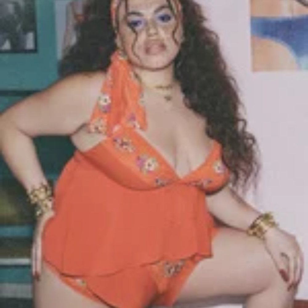 Savage X Fenty Dolled Up Lace Tap Shorts 2X Spiced Orange Dainty Doll. New!